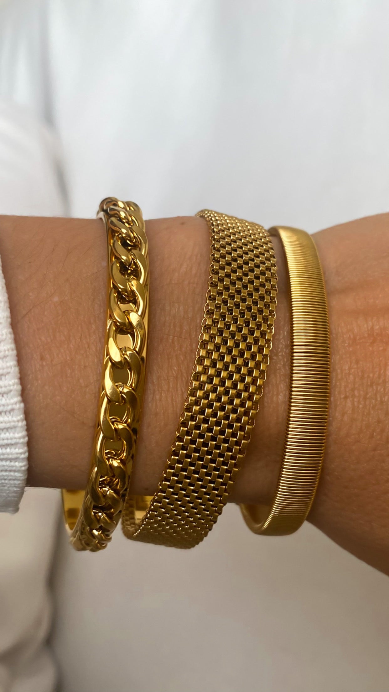 Pulseira em aço inoxidável