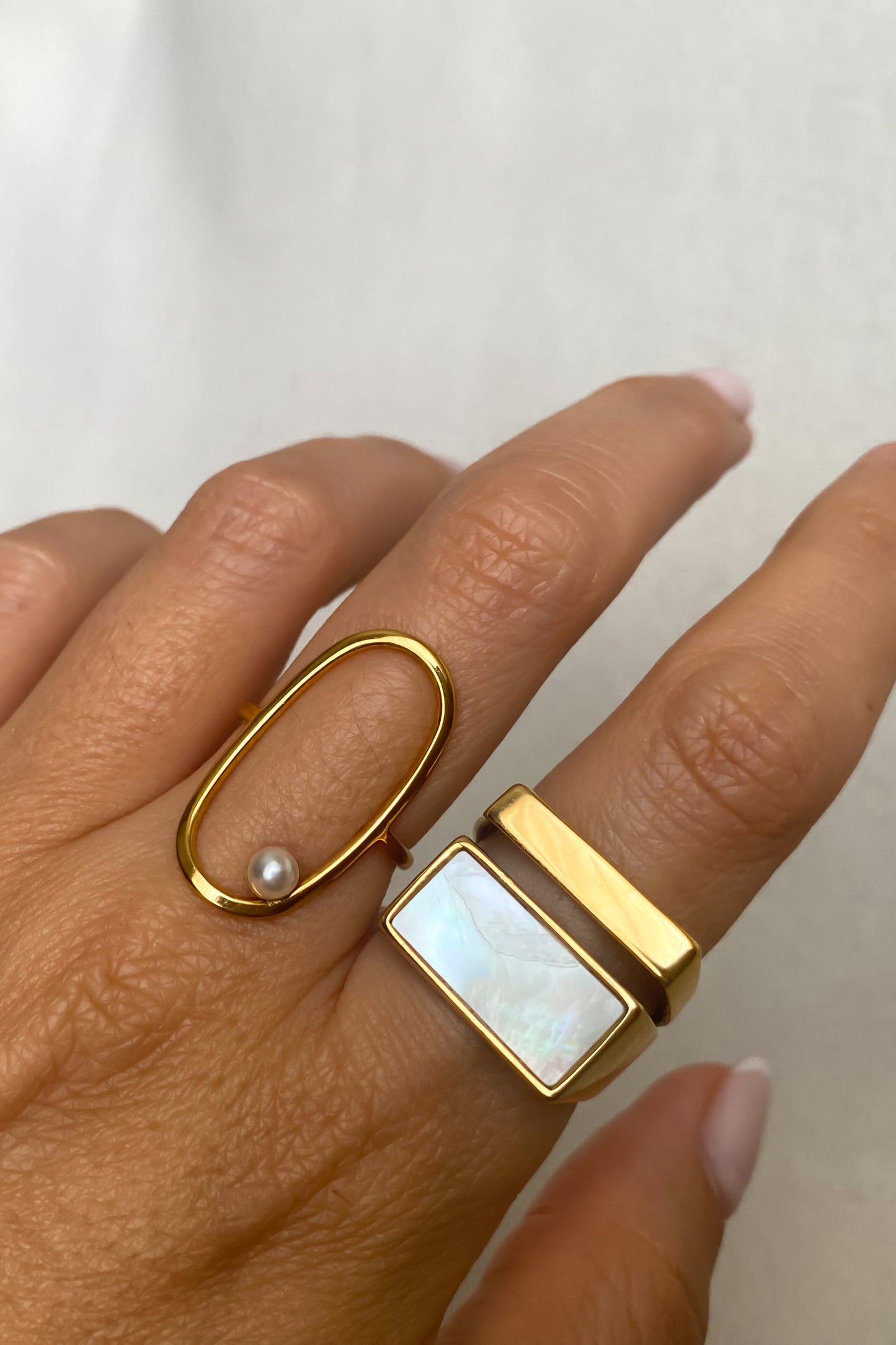 Conjunto 2 anéis ajustáveis em aço