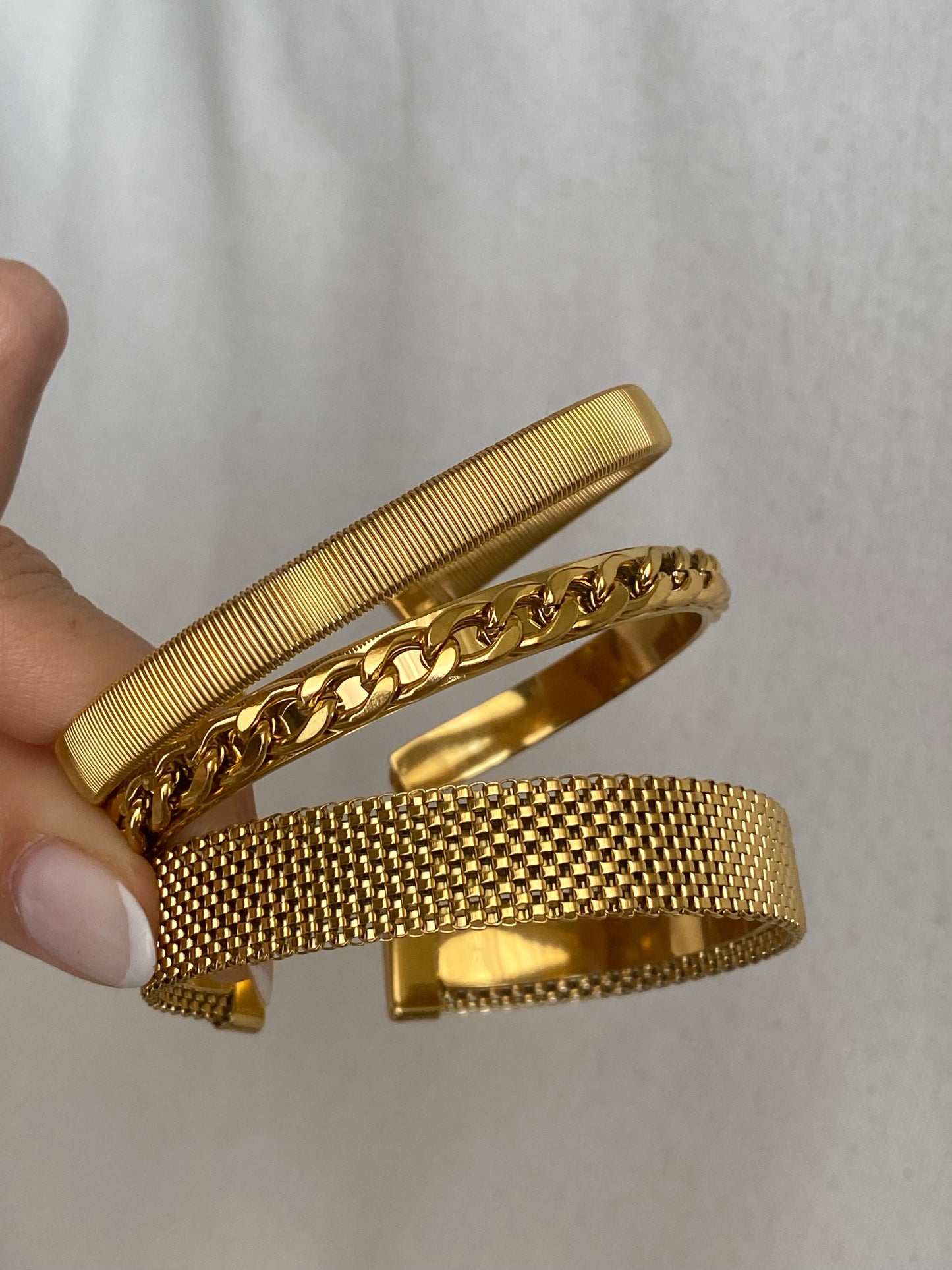 Pulseira em aço inoxidável