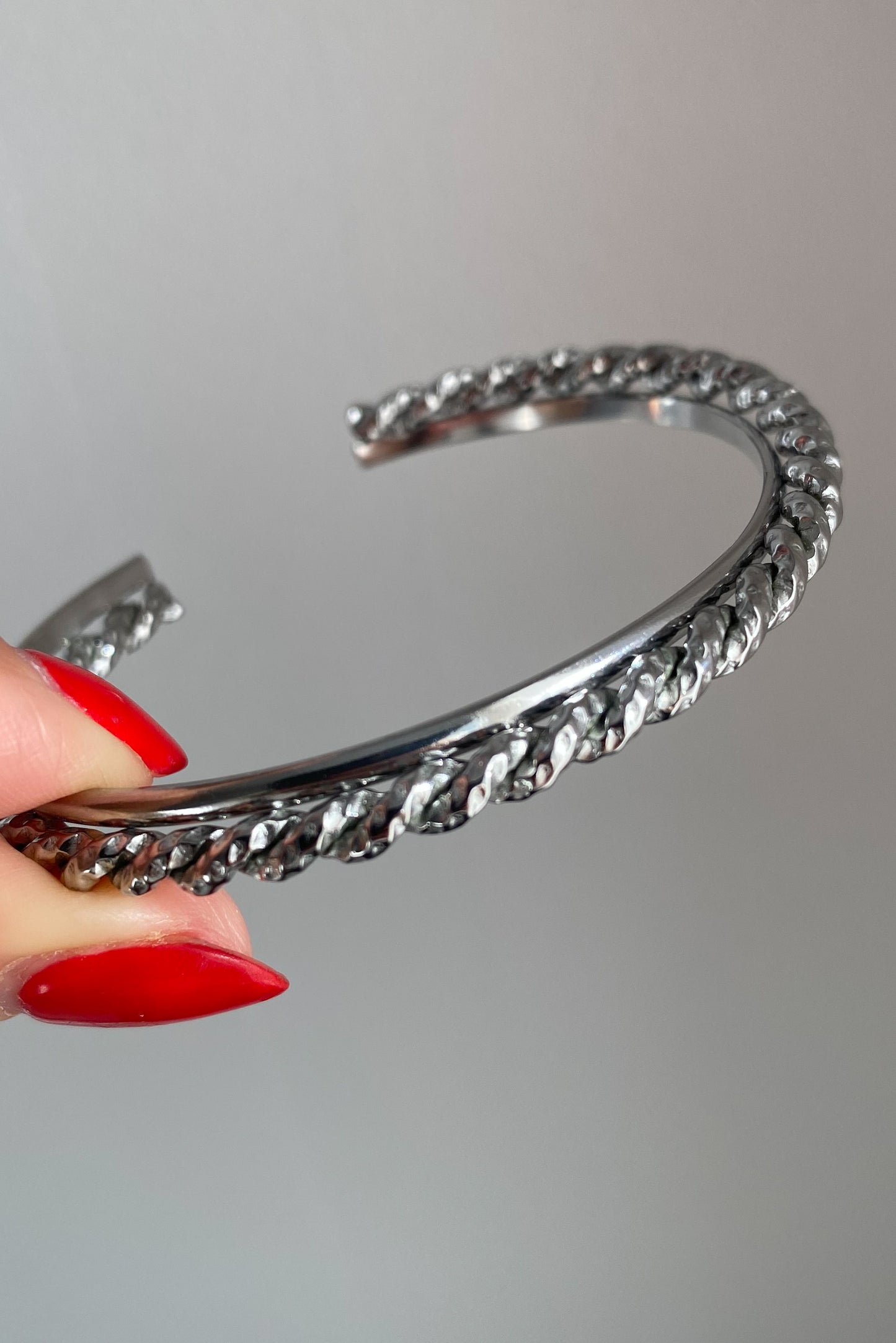 Pulseira em aço inoxidável