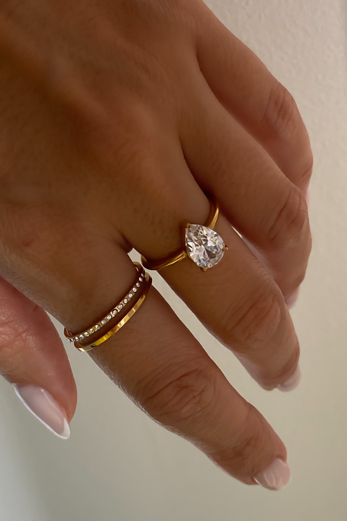 Conjunto 2 anéis ajustáveis em aço