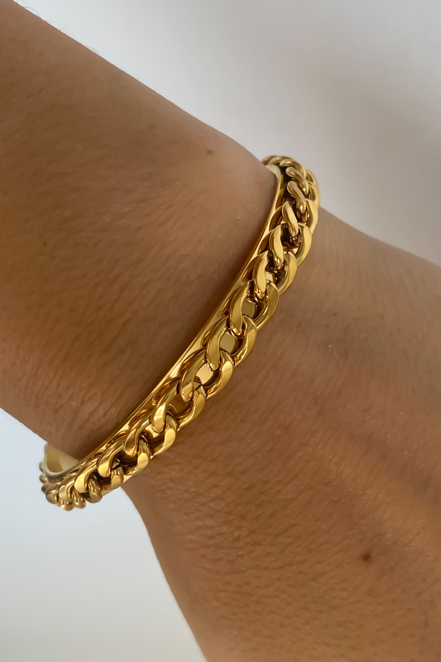 Pulseira em aço inoxidável