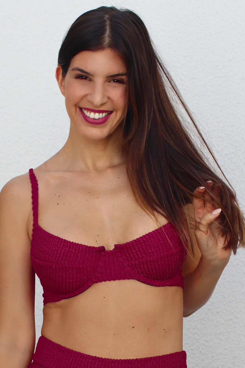 Top Biquíni com armação em lycra brasileira - desejo