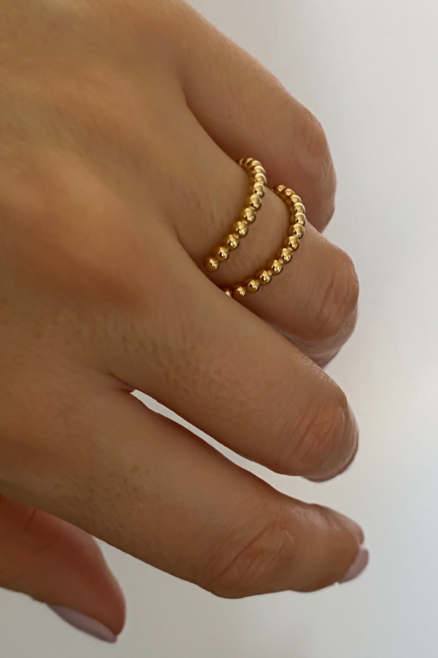 Anel duplo em aço inoxidável