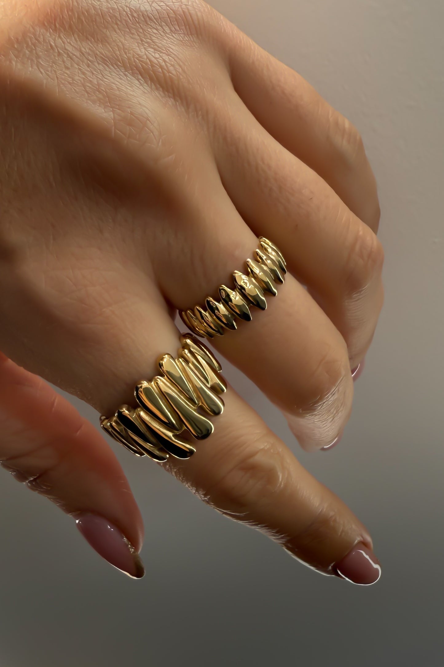 Conjunto anéis ajustável em aço- Promoção até 20 de fevereiro