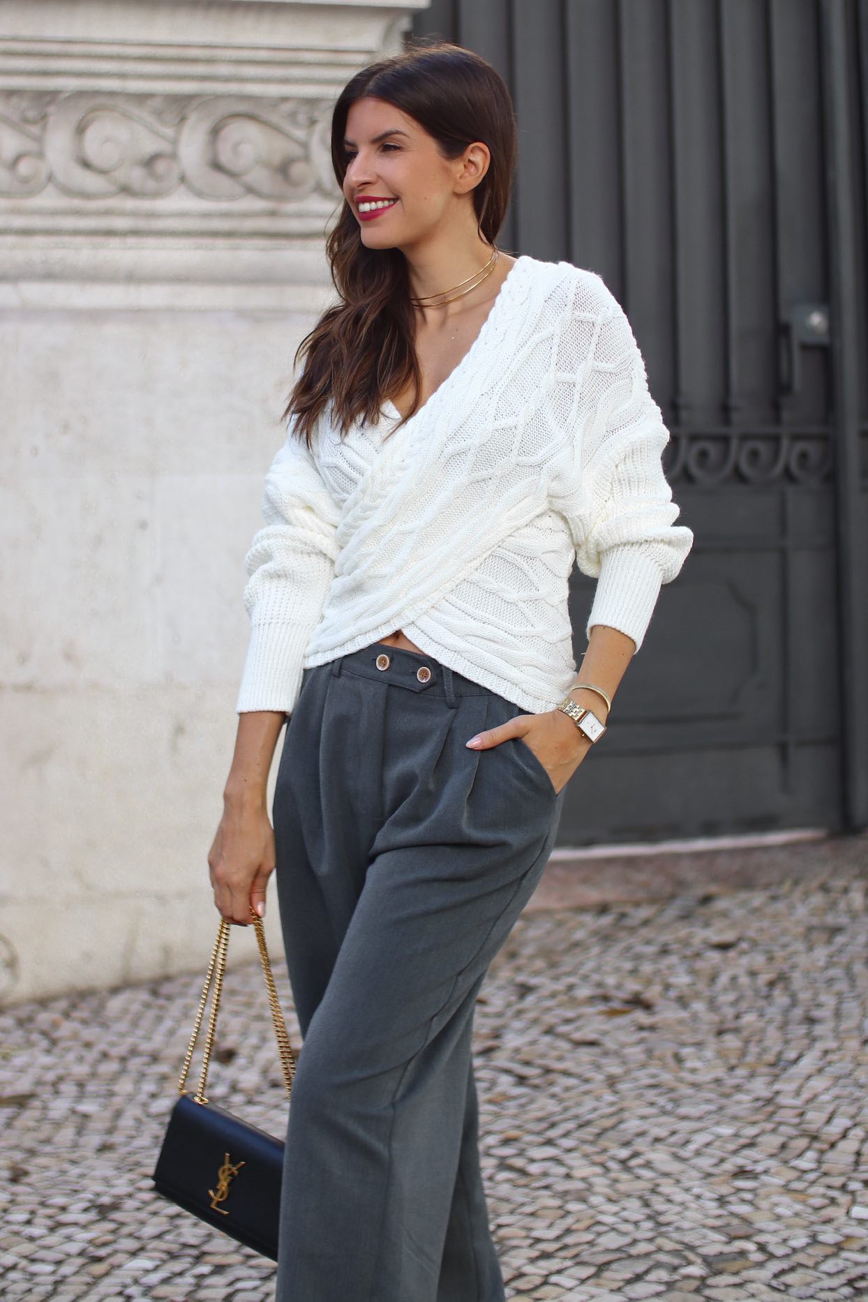 Calças alfaiataria tom cinzento - Promoção até 15 de janeiro