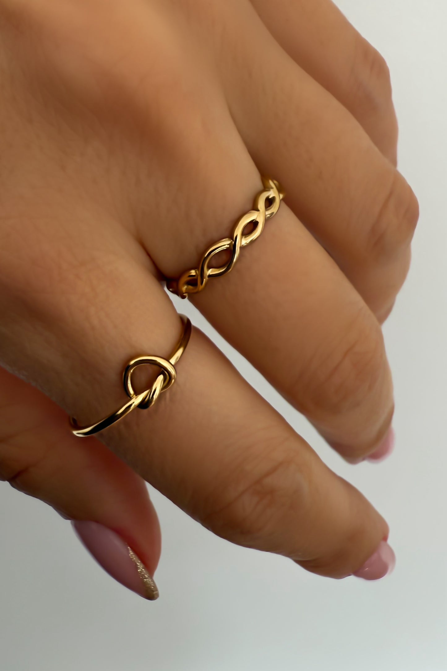 Conjunto 2 anéis ajustáveis em aço - promoção até 25 de fevereiro