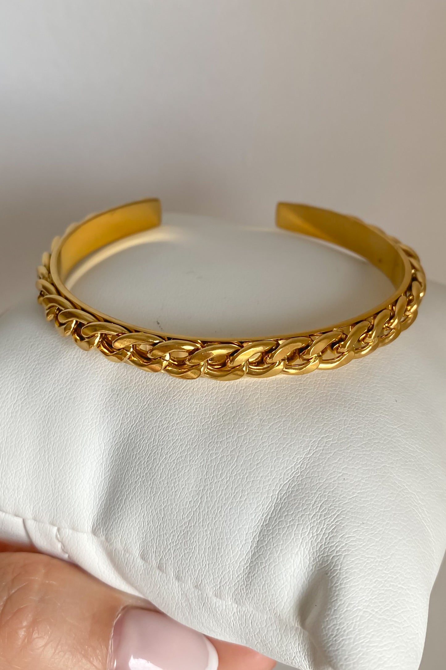 Pulseira em aço inoxidável
