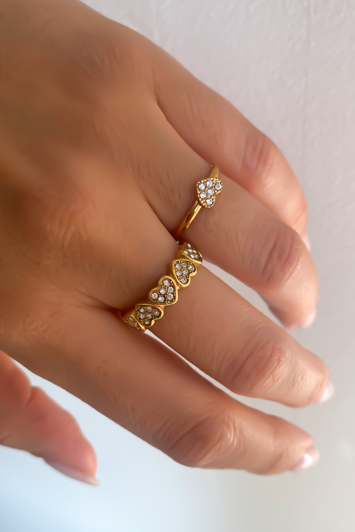 Conjunto 2 anéis ajustáveis em aço