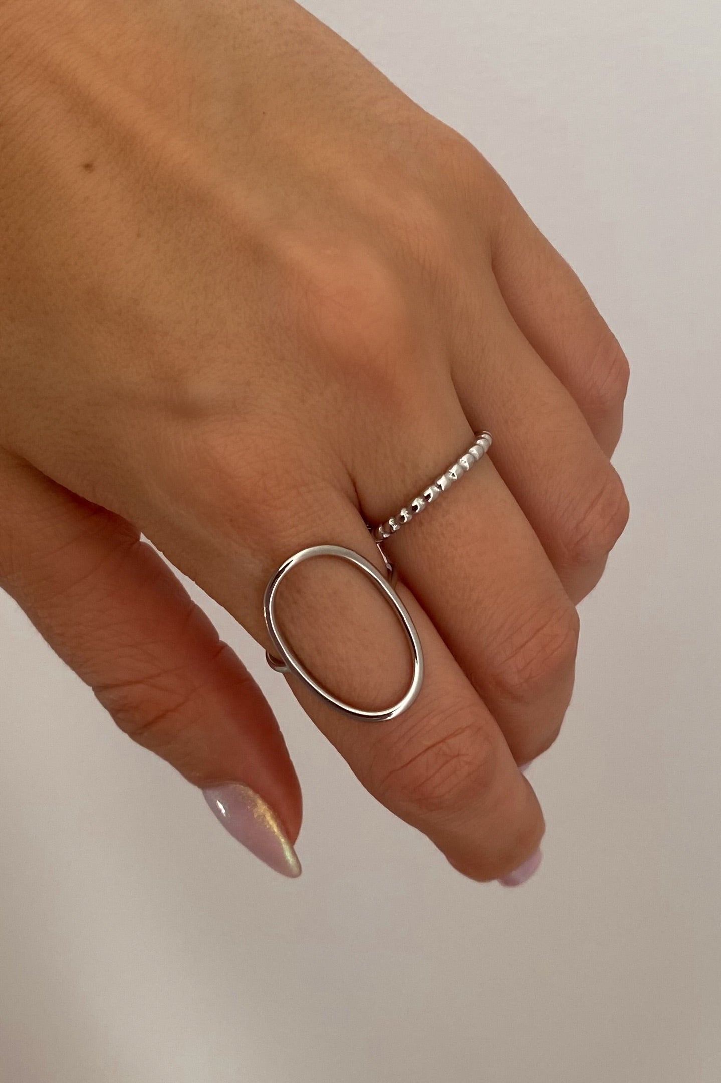 Conjunto anéis ajustável em aço- Promoção até 20 de dezembro