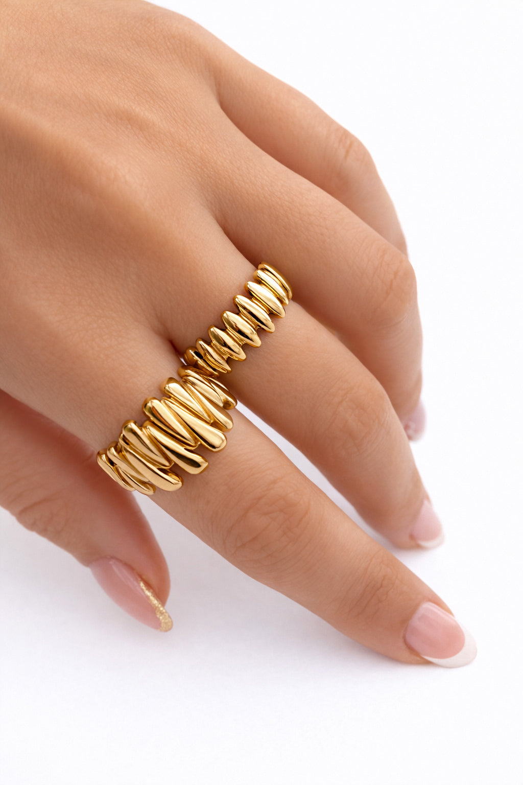 Conjunto anéis ajustável em aço- Promoção até 20 de março