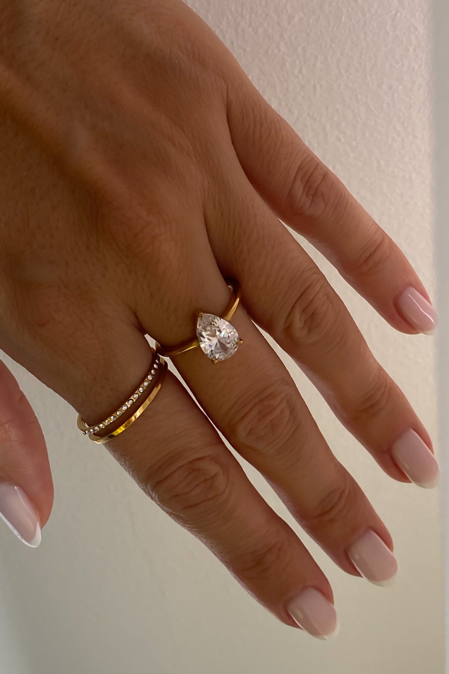 Conjunto 2 anéis ajustáveis em aço