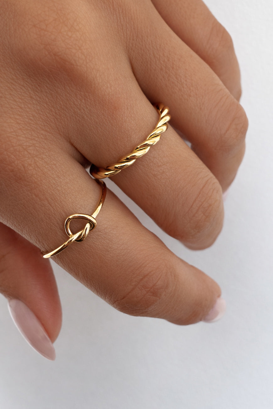 Conjunto 2 anéis ajustáveis em aço - Promoção até 30 de junho