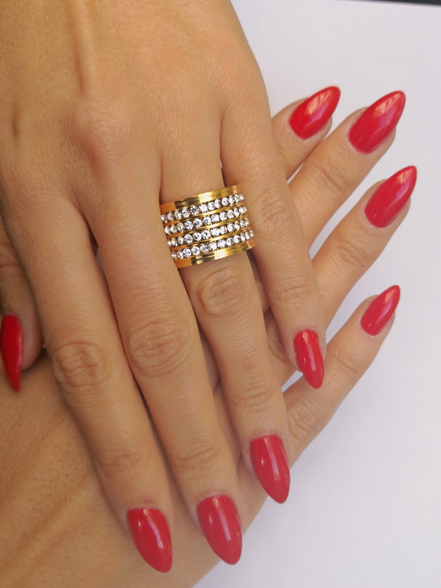 Steel and zirconia ring - Size 9, 10 and 11 - Promotion 02-24 to 03-24