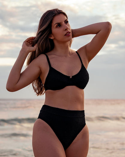 Brazilian lycra bikini - black