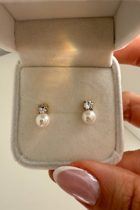 Brincos com pérola - promoção até 15 de dezembro