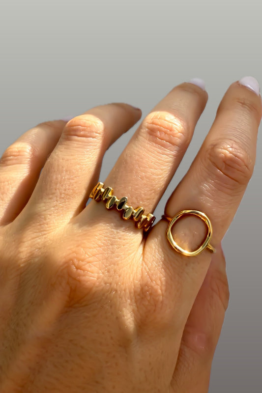 Conjunto 2 anéis ajustáveis em aço