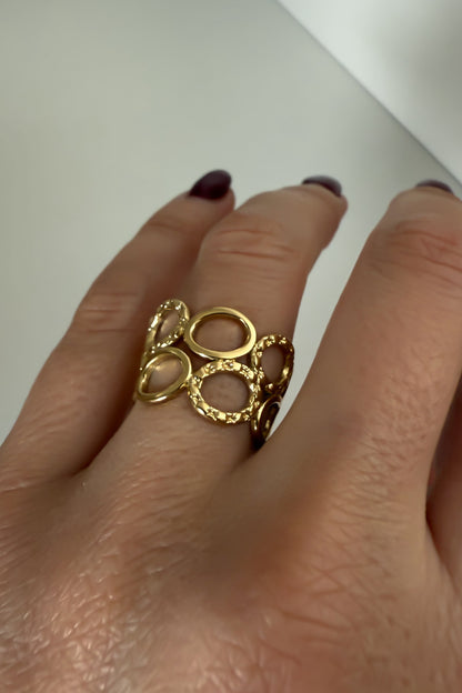 Anel em aço ajustável