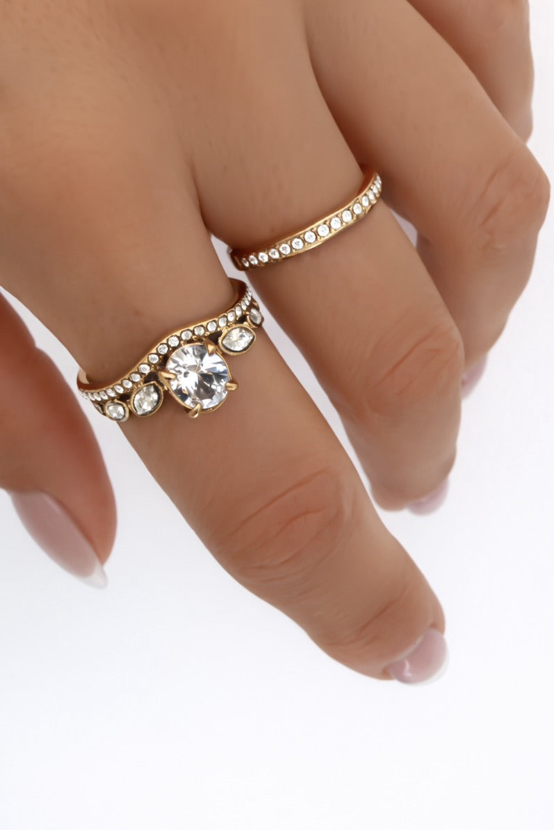 Conjunto anéis ajustável em aço