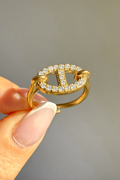 Anel ajustável em aço - Promoção até 30 de dezembro