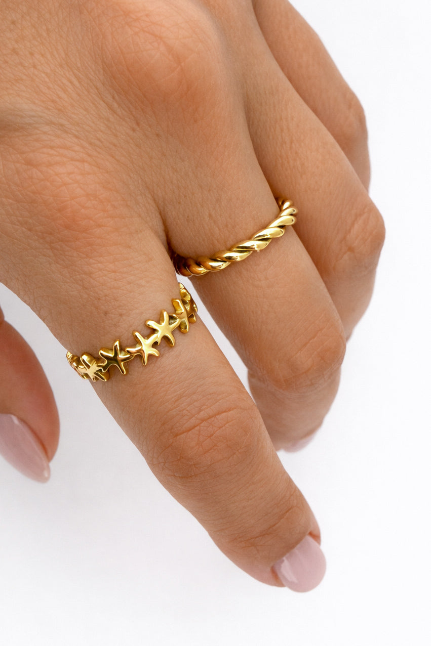 Conjunto anéis ajustável em aço