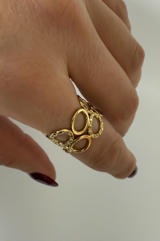 Anel em aço ajustável