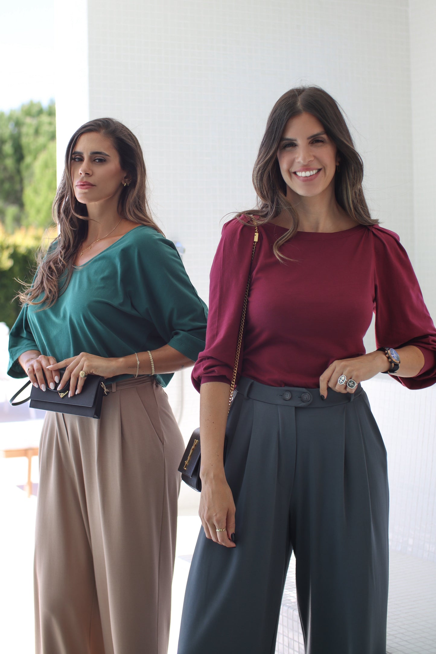 Blusa Essência Pregas Bordô