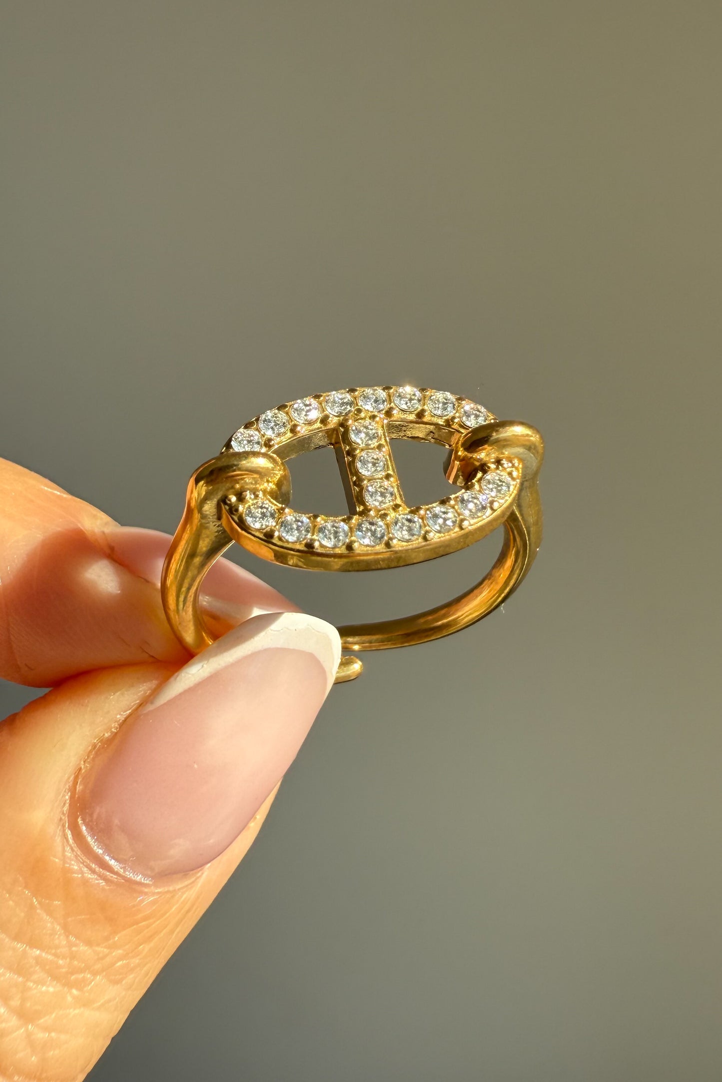 Anel ajustável em aço - Promoção até 30 de dezembro