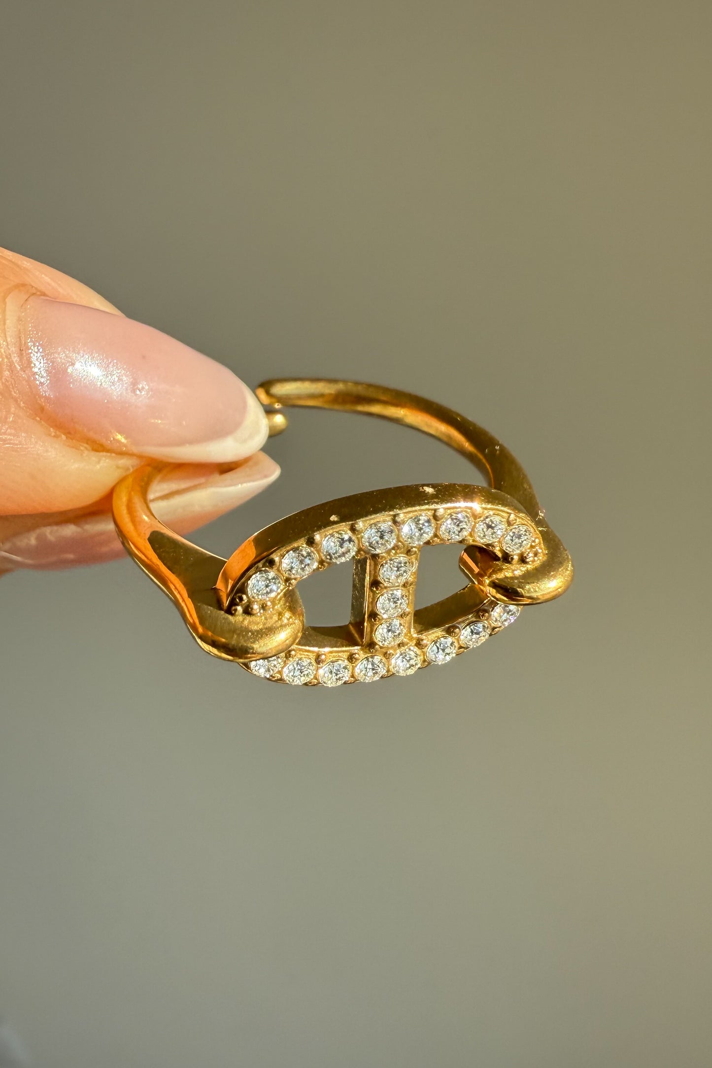 Anel ajustável em aço - Promoção até 30 de dezembro