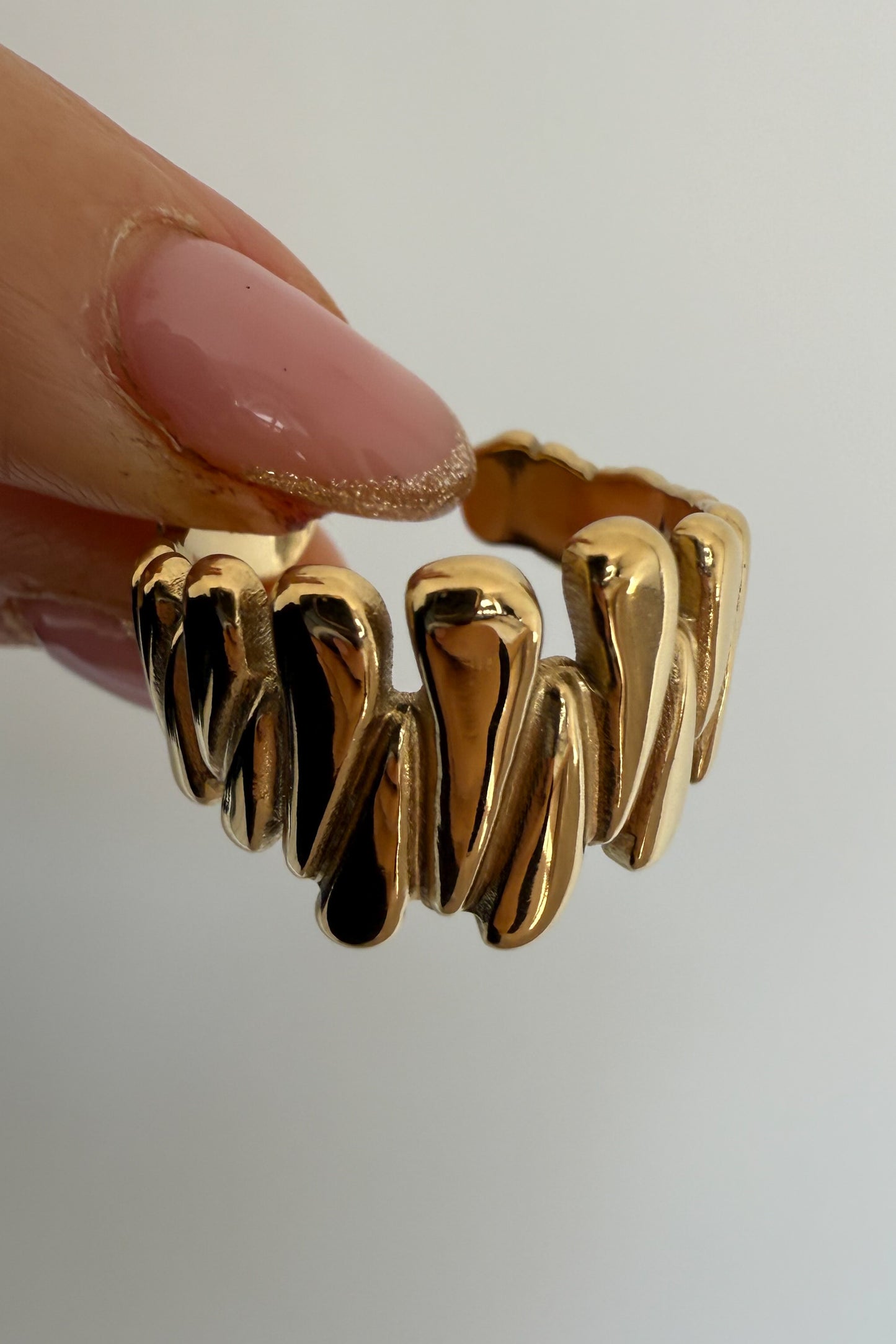 Anel em aço ajustável