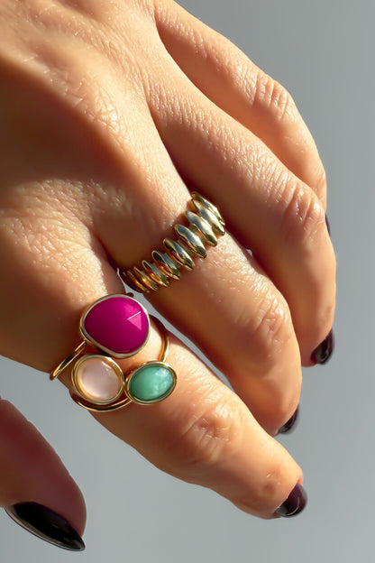 Conjunto anéis ajustável em aço