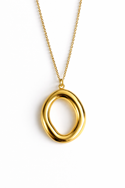 long stainless steel necklace