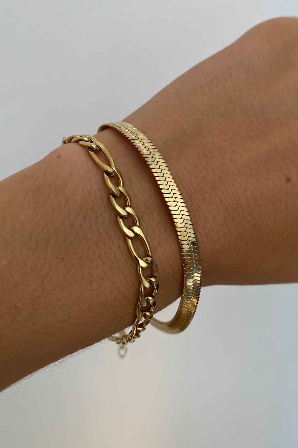 Conjunto 2 pulseiras em aço inoxidável