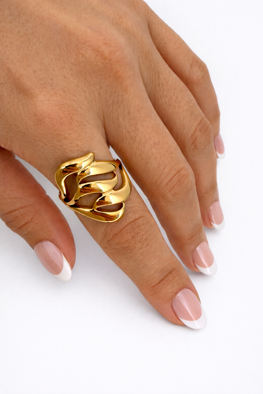 Anel ajustável em aço - Promoção até 4 março