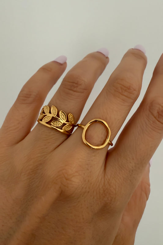 Conjunto 2 anéis ajustáveis em aço