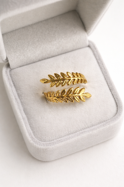 Anel ajustável em aço folha -  Promoção até 4 de março