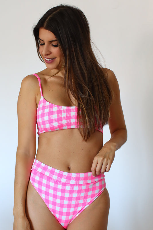 Brazilian lycra bikini - raspberry